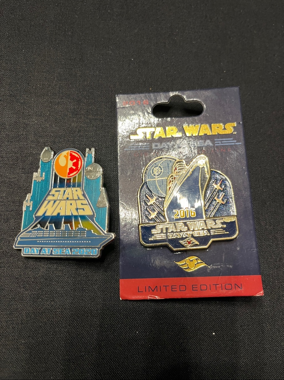 Disney Cruise Line Ship Star Wars 2-Pin Bundle 2020 & 2016. (SW-18B)